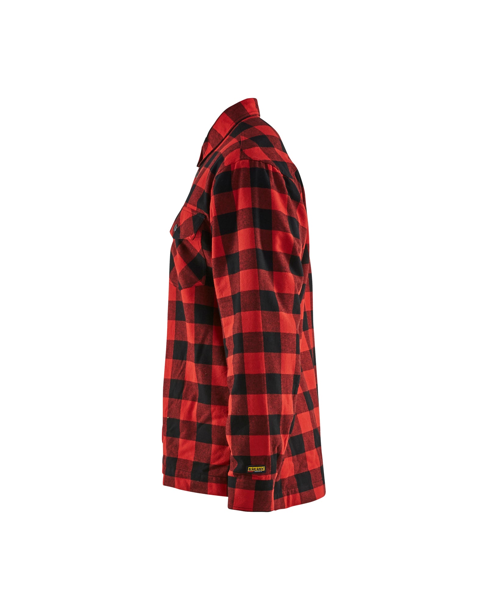 blaklader-flannel-jacket-veste-rouge-matelass-e-doubl-e-polaire image 4