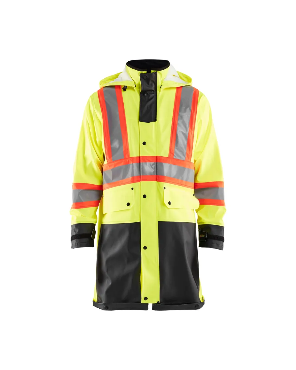 blaklader-manteau-hi-vis-csa-rain-coat-pluie-jaune-noir image 1