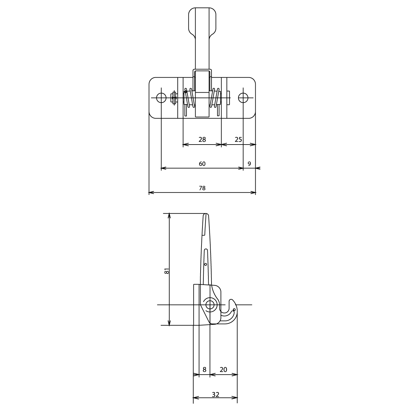 devismes-ferroviaire-verrou-pigeon-fermeture-luminaire-cupro-alu-tgv image 2