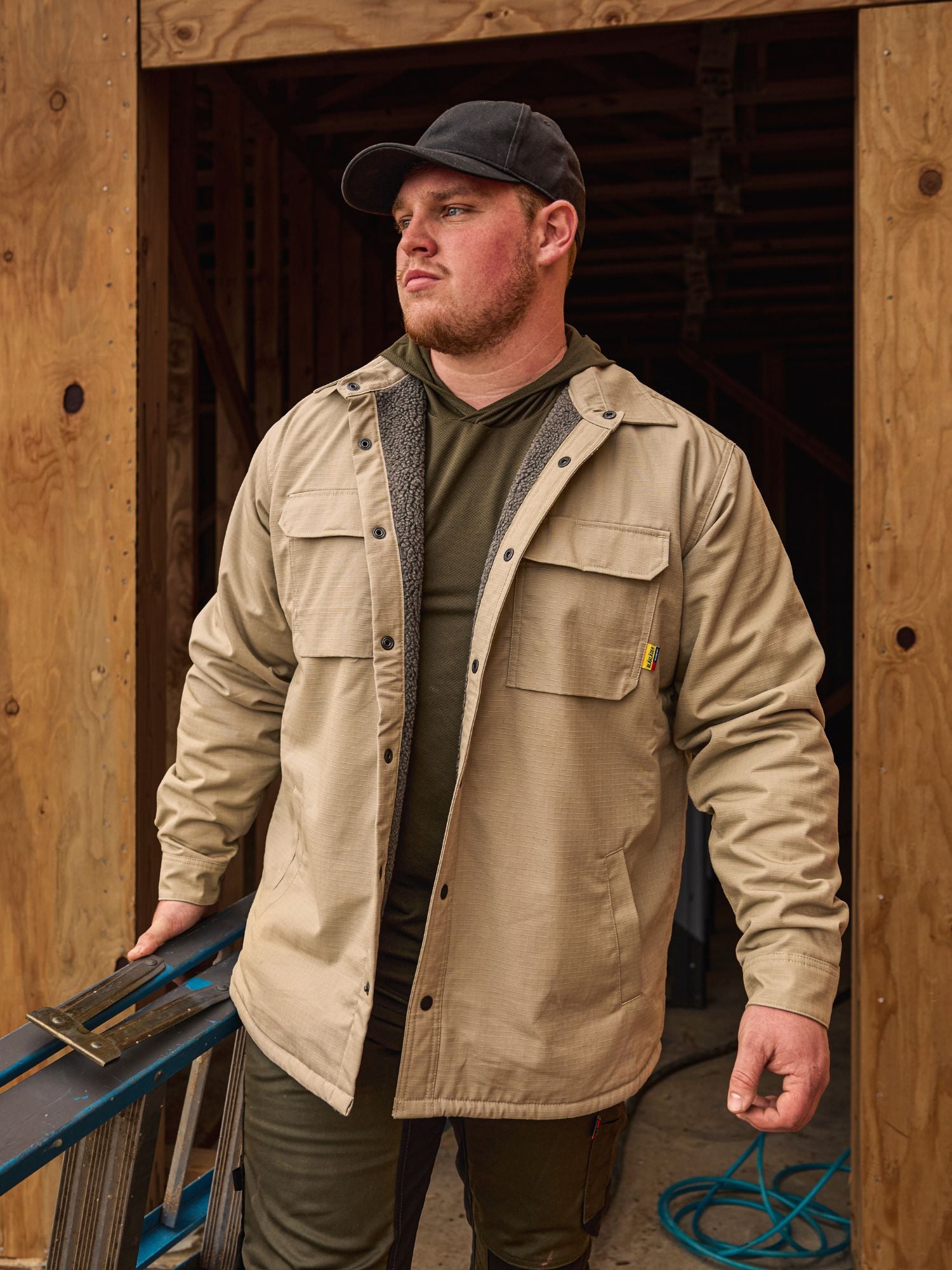 blaklader-ripstop-jacket-veste-travail-noire-doubl-e image 7