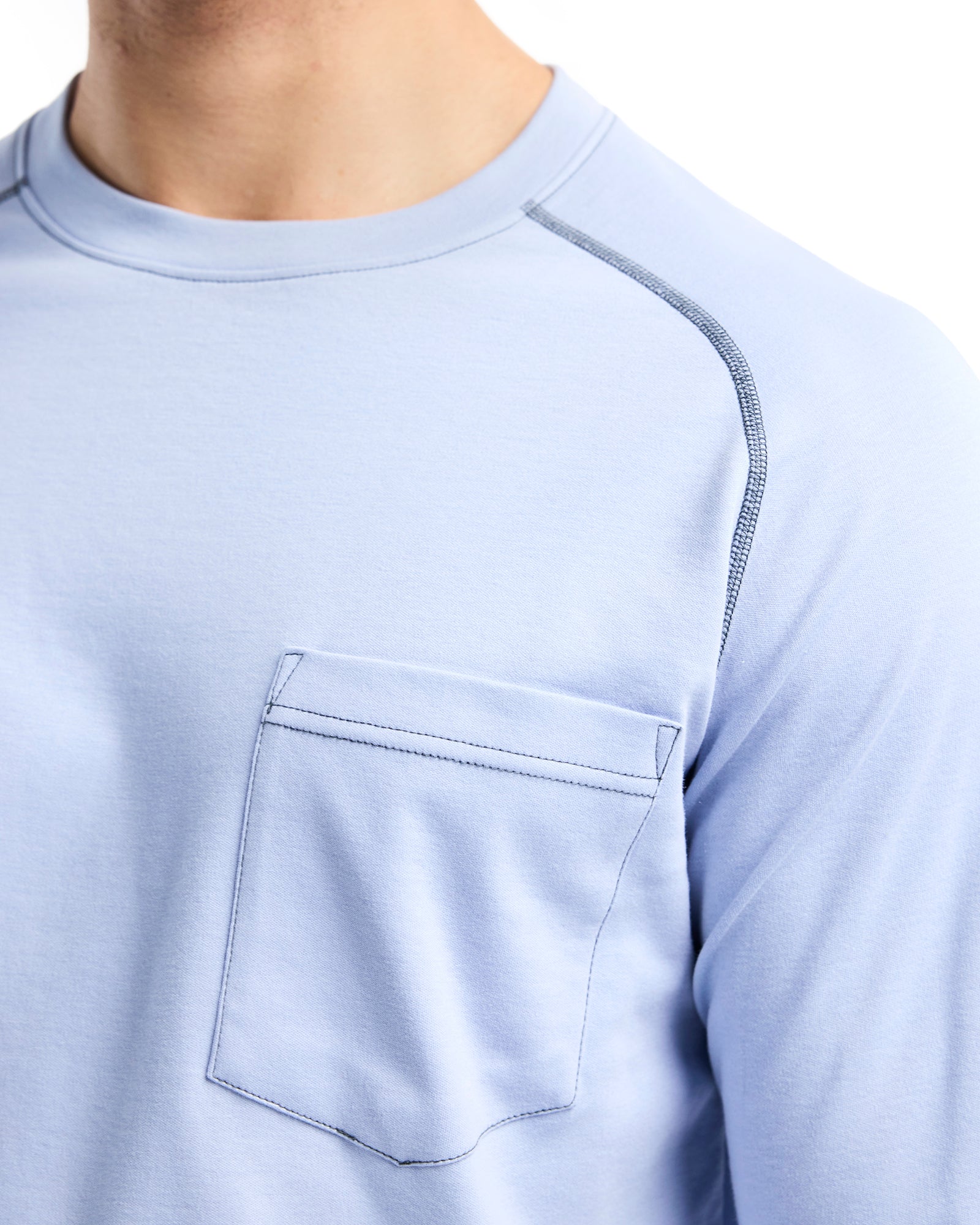 blaklader-t-shirt-ignifug-manches-longues-bleu-clair image 5