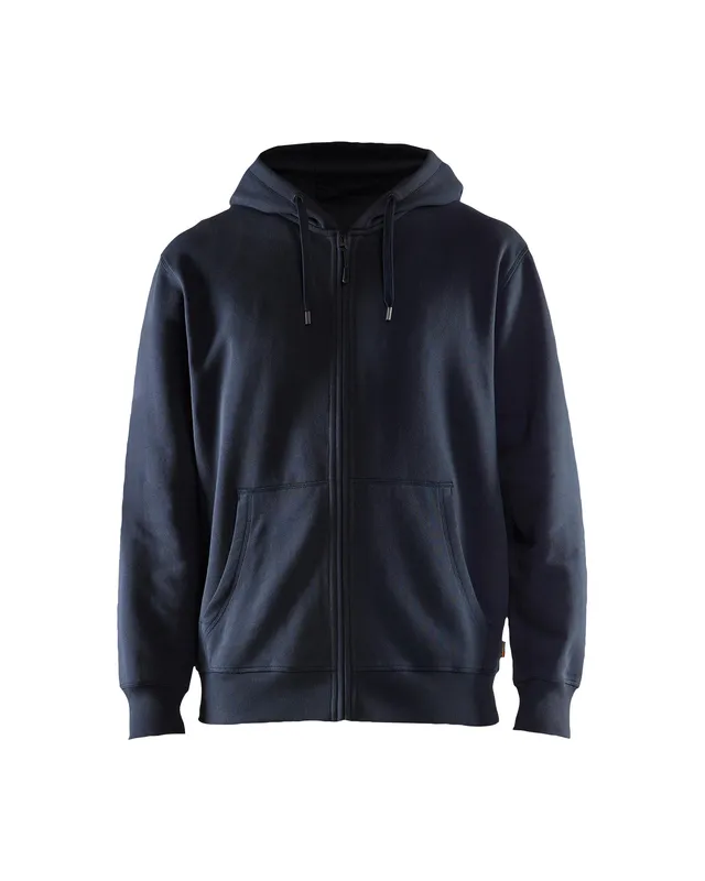 blaklader-blanks-hoodie-zip-bleu-marine-coton-pais image 1