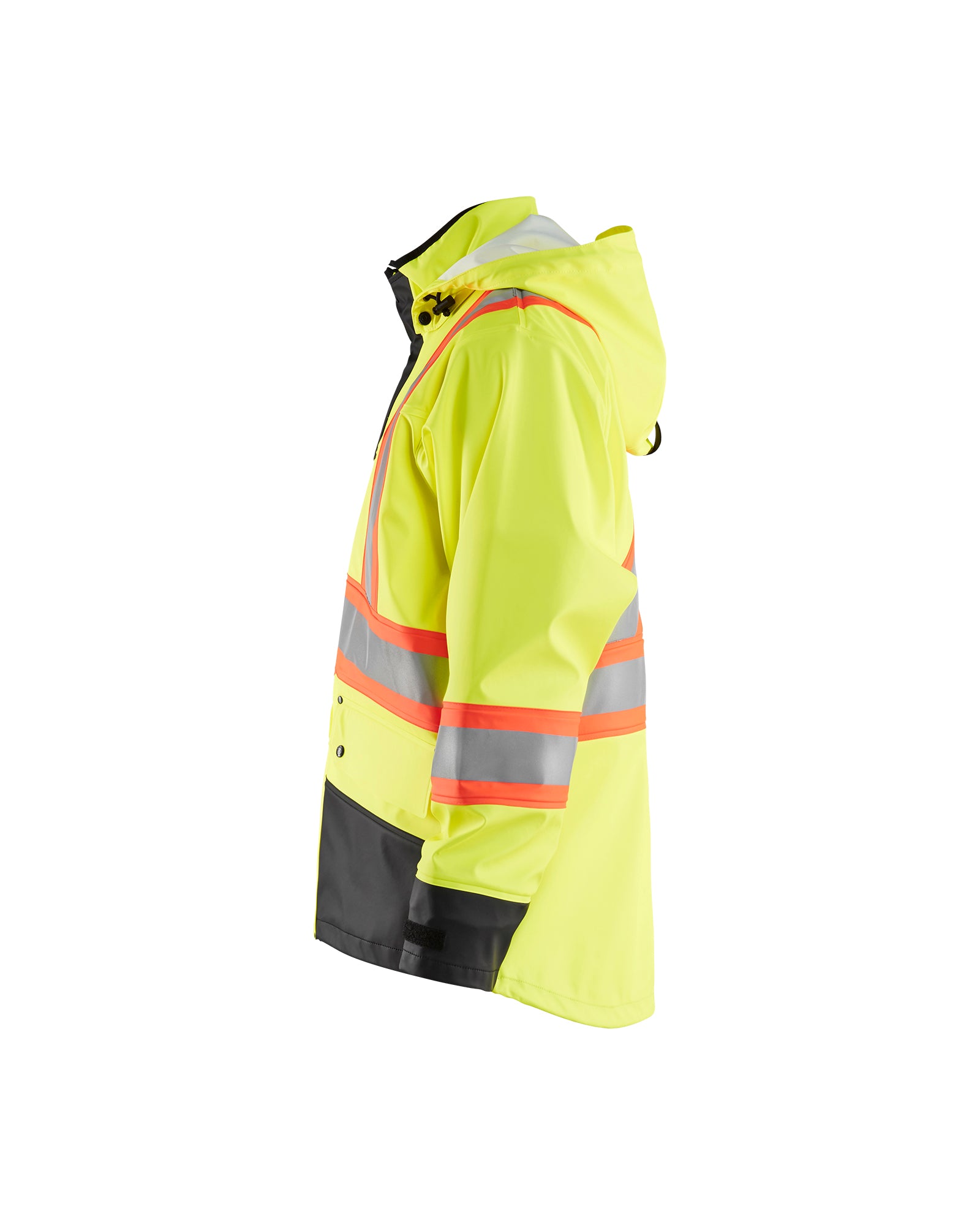 blaklader-hi-vis-veste-pluie-travail-jaune-fluo-noir-csa image 4