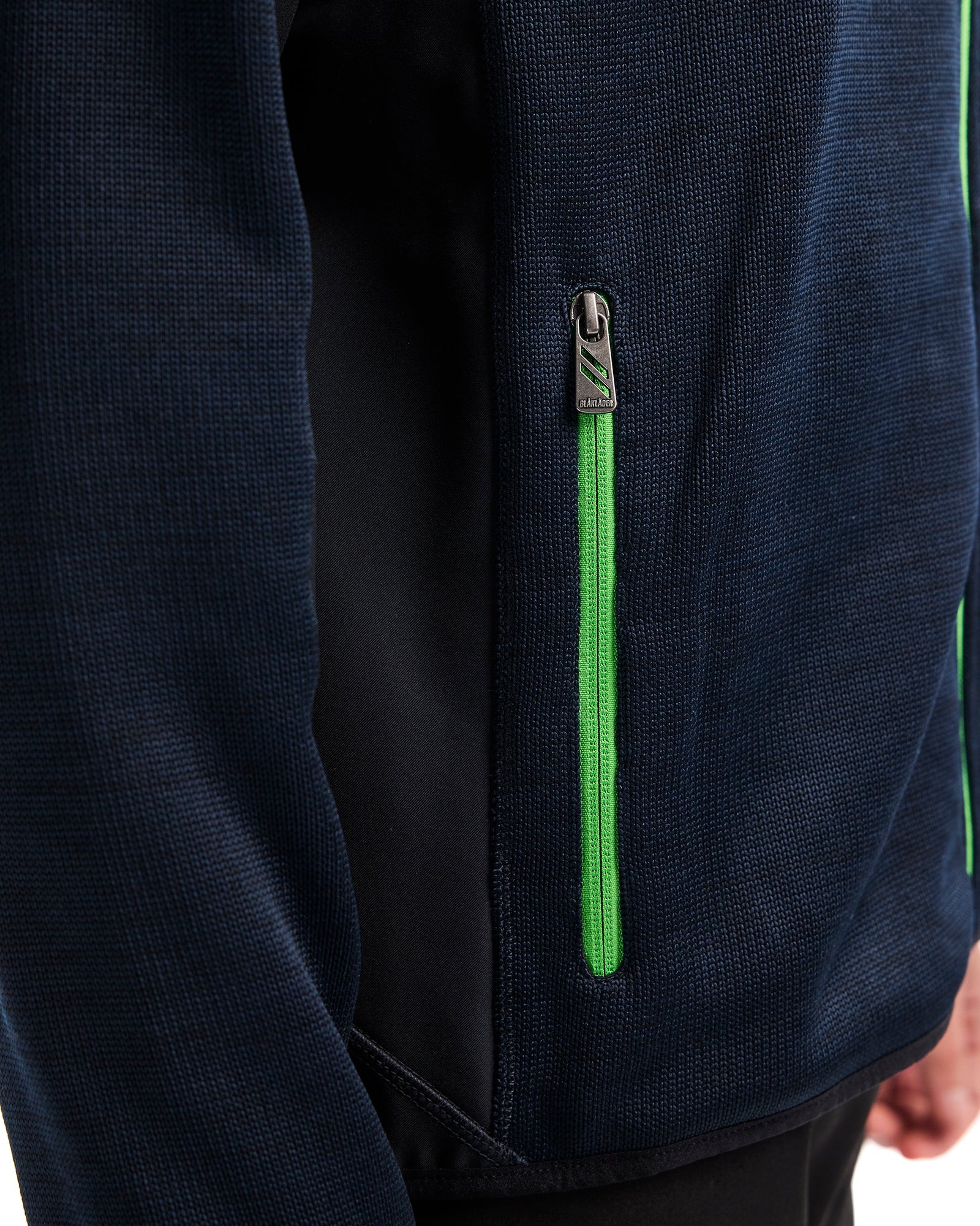 blaklader-knitted-jacket-veste-tricot-e-bleu-marine-vert image 7