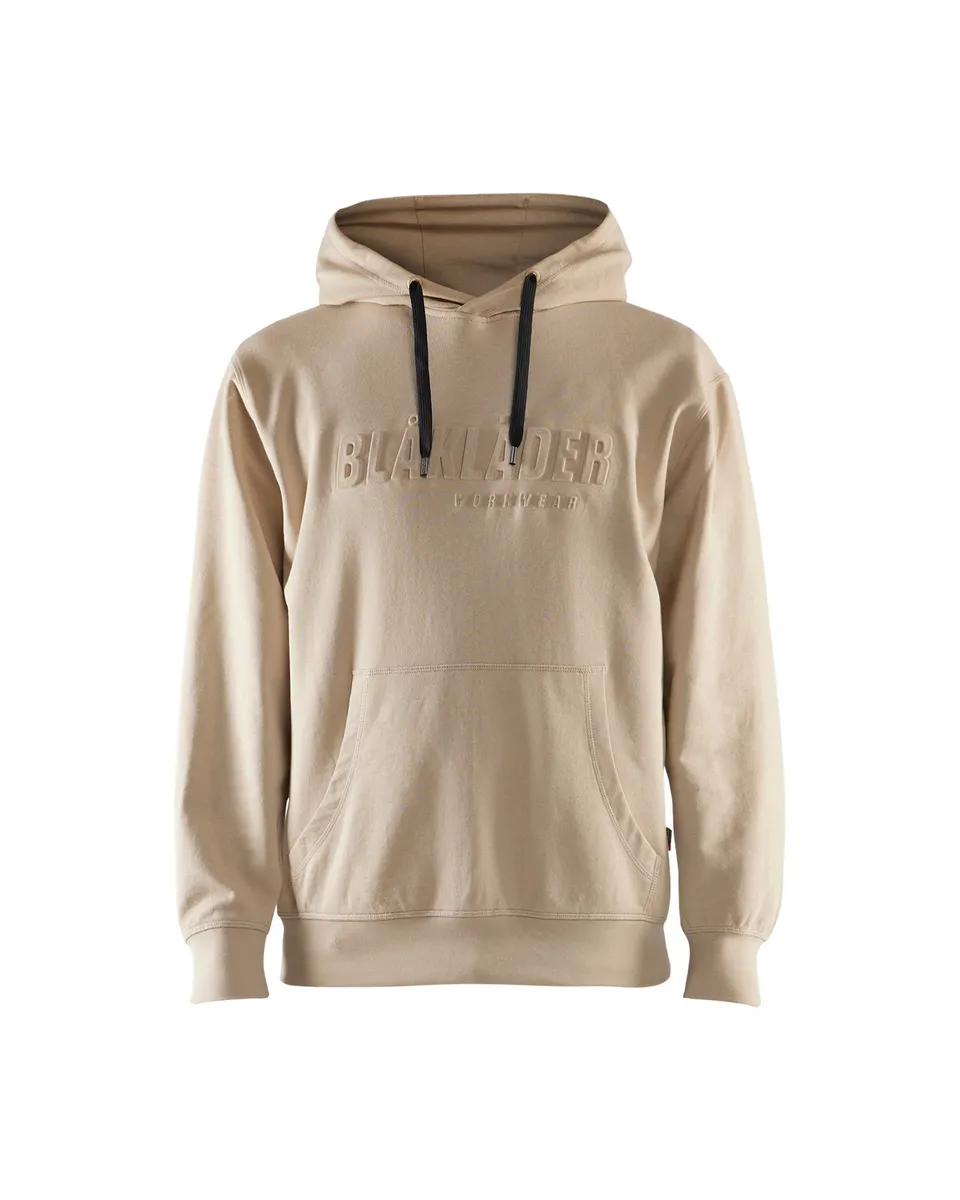 blaklader-3d-hoodie-sweat-capuche-beige-chaud-coton-lourd image 1