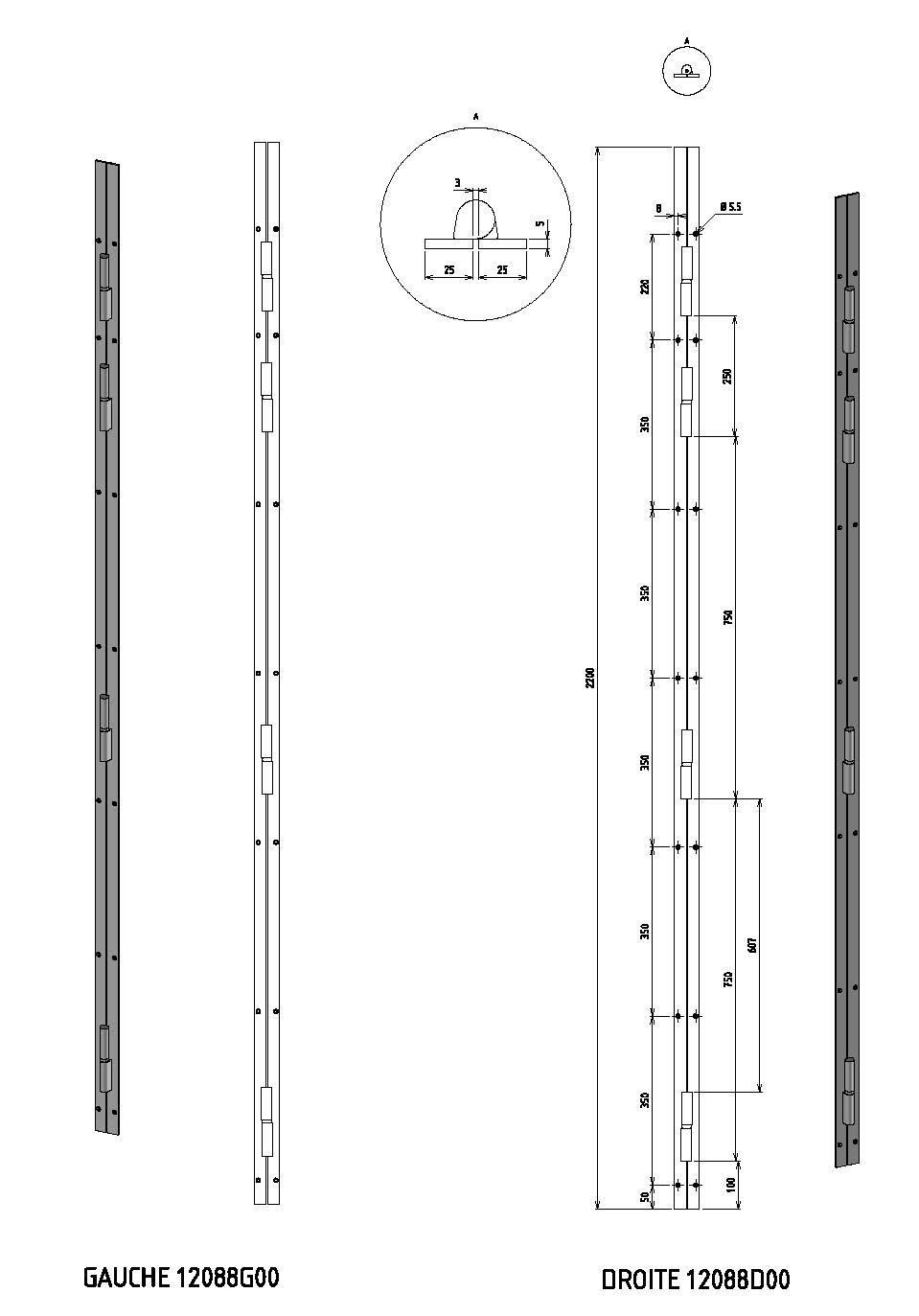 devismes-barre-de-pivotement-plate-2200-mm-acier-25-mm image 1