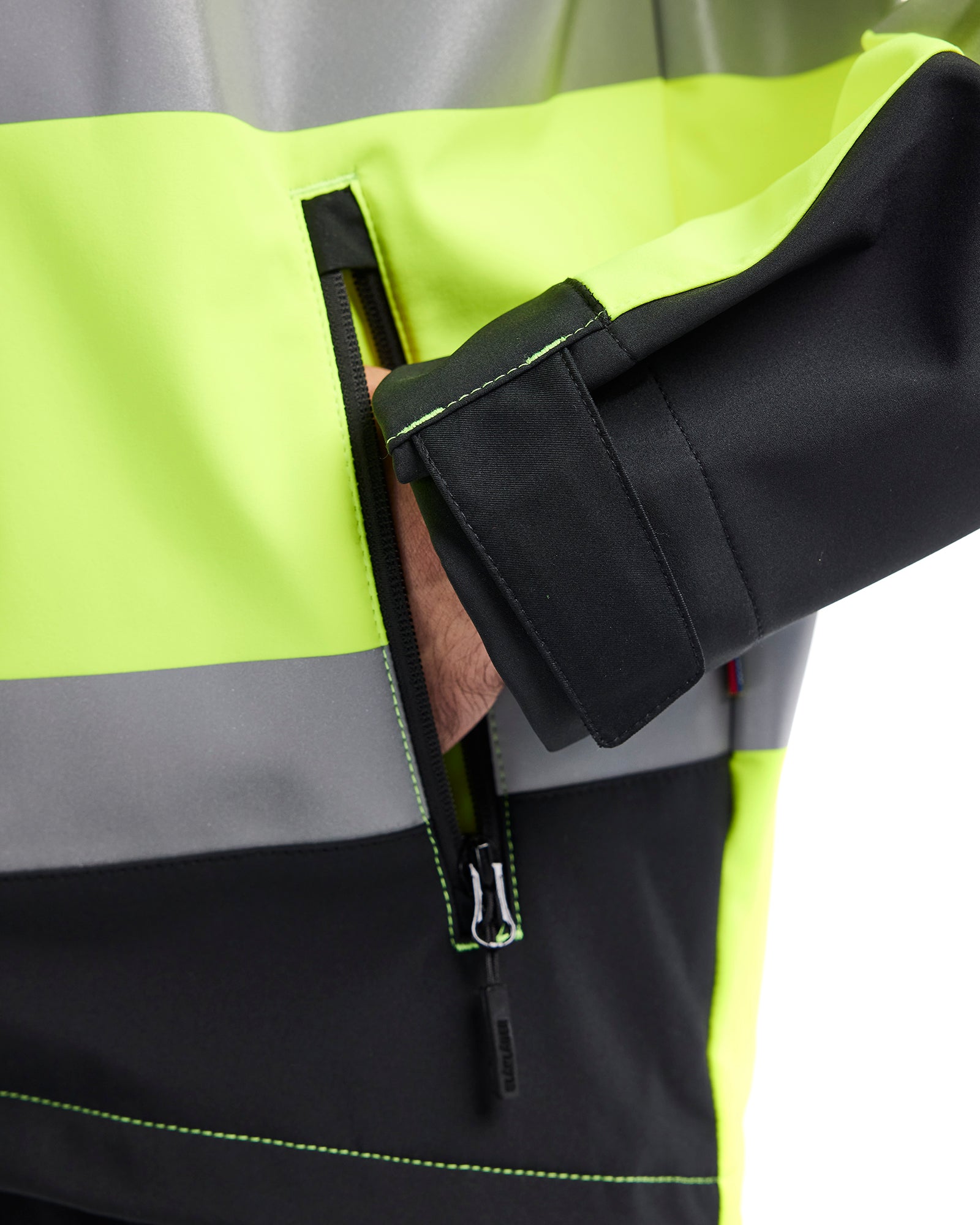 blaklader-hi-vis-veste-softshell-haute-visibilit-jaune-noir image 8