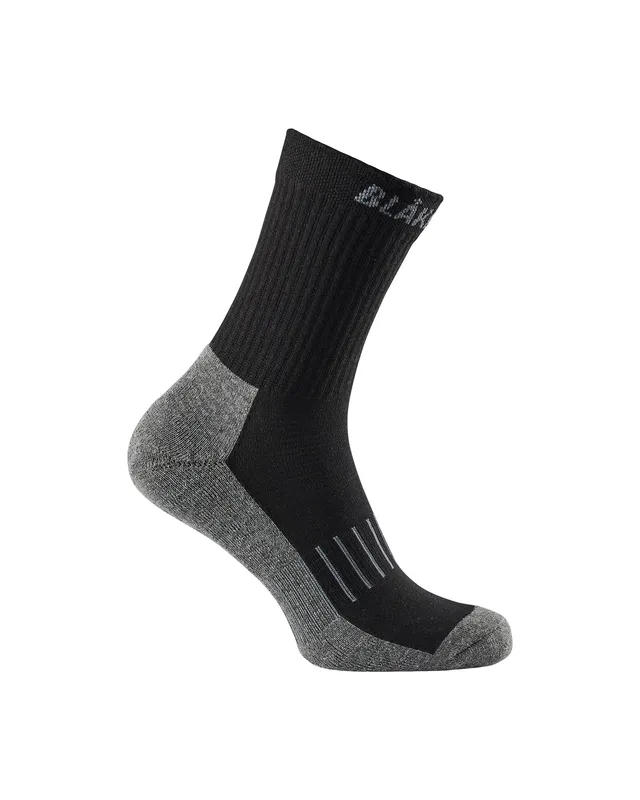 blaklader-socks-chaussettes-coton-noir-gris-lot-3-respirantes image 1