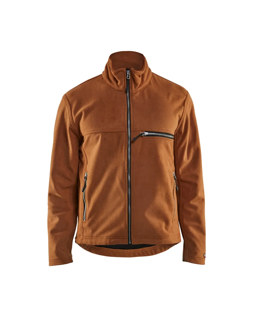 blaklader-veste-polaire-storm-marron-homme-coupe-vent image 1