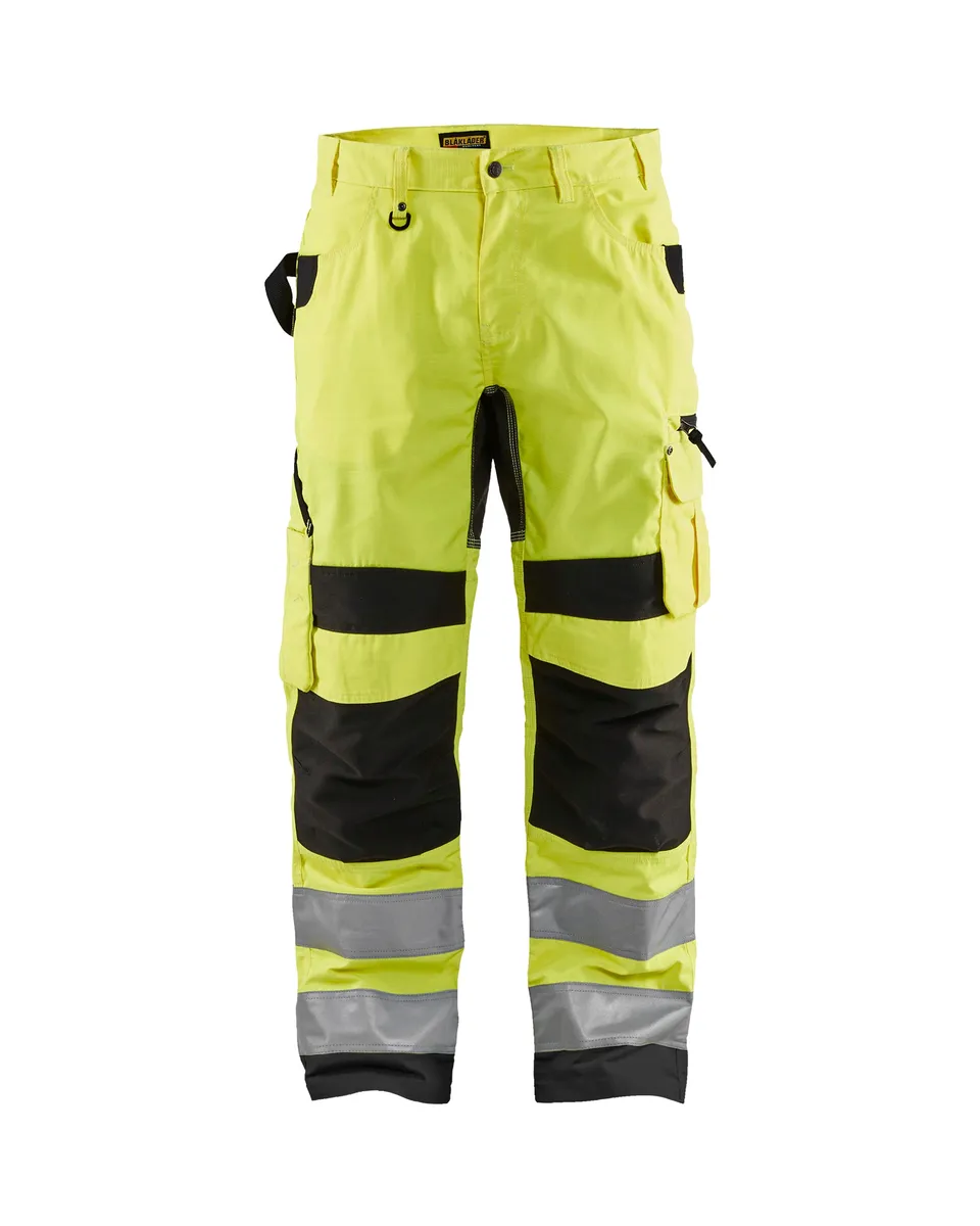blaklader-ripstop-pro-pantalon-haute-visibilit-jaune-noir image 1