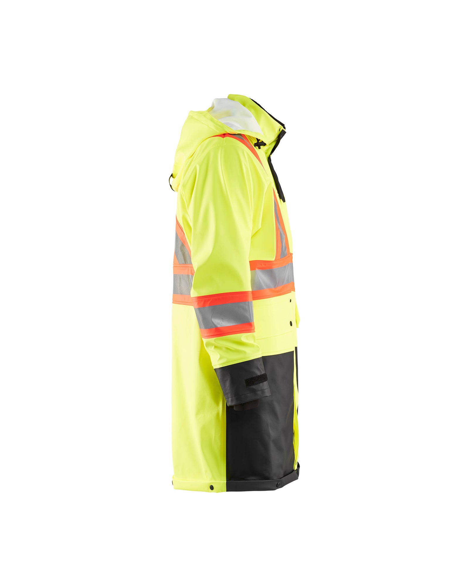 blaklader-manteau-hi-vis-csa-rain-coat-pluie-jaune-noir image 3