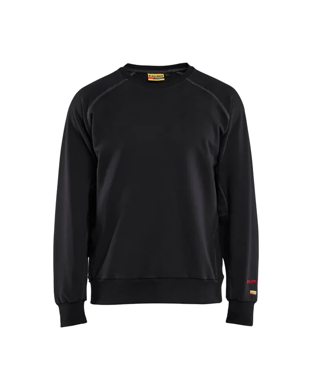 blaklader-crewneck-sweat-col-rond-noir-ignifug-fr image 1