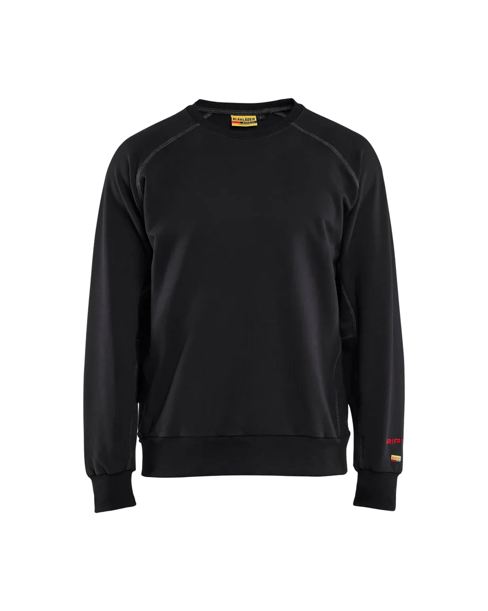 blaklader-crewneck-sweat-col-rond-noir-ignifug-fr image 1
