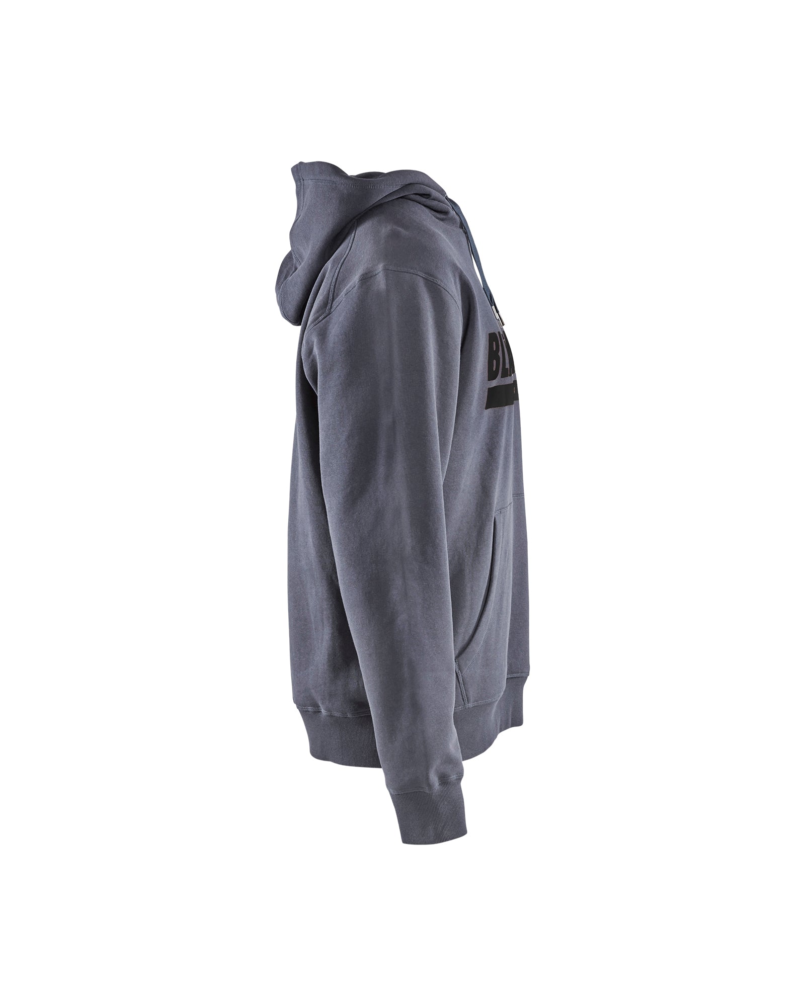 blaklader-hoodie-sweat-capuche-gris-coton-poche image 3