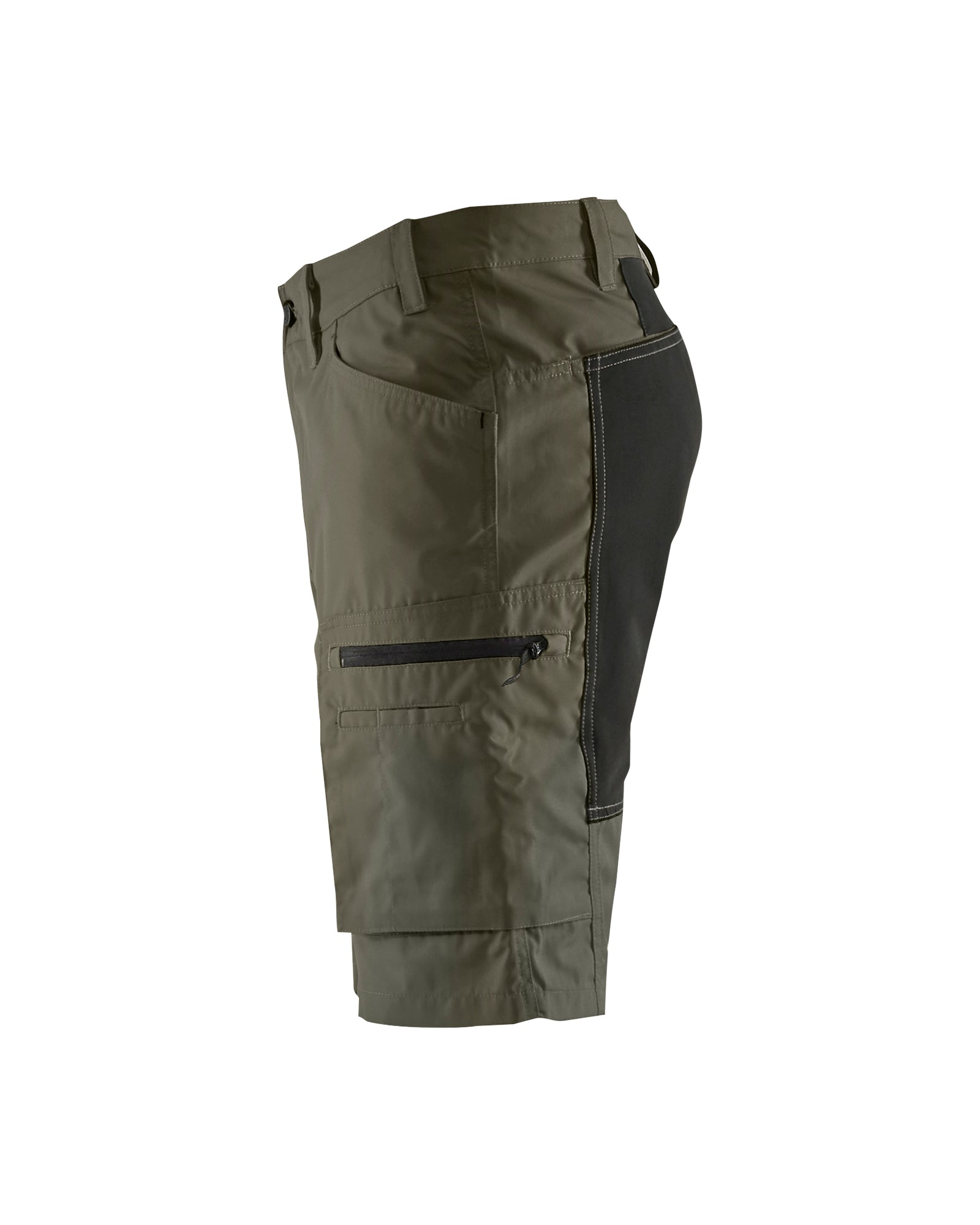 blaklader-stratus-lite-short-de-travail-olive-noir-stretch image 4