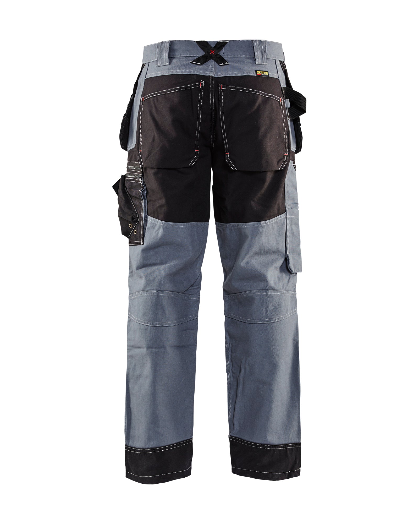 blaklader-x1600-max-pantalon-de-travail-gris-noir-canvas-coton image 2