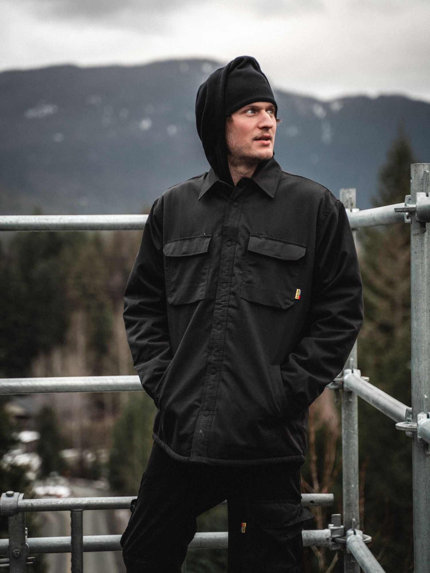 blaklader-ripstop-jacket-veste-travail-noire-doubl-e image 3