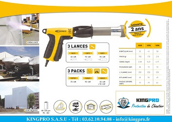 kingpro-hornet-pistolet-de-r-tractation-90kw-thermob-chage image 2