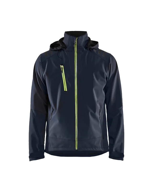 blaklader-olympus-veste-stretch-bleu-marine-jaune image 1