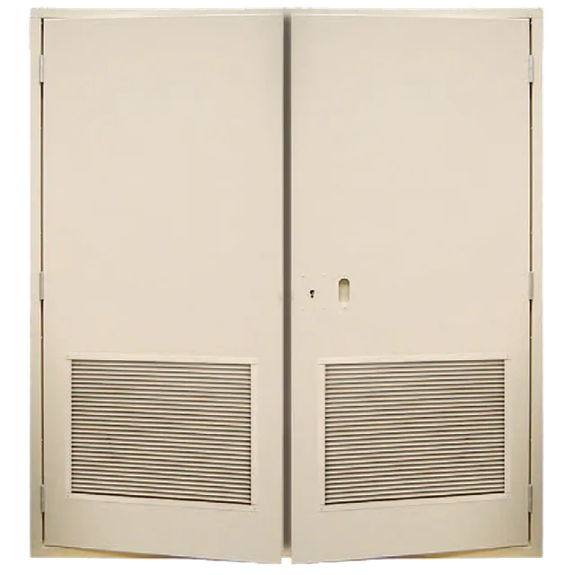 devismes-porte-de-poste-2-vantaux-alu-ral-1015-ventil-e image 1