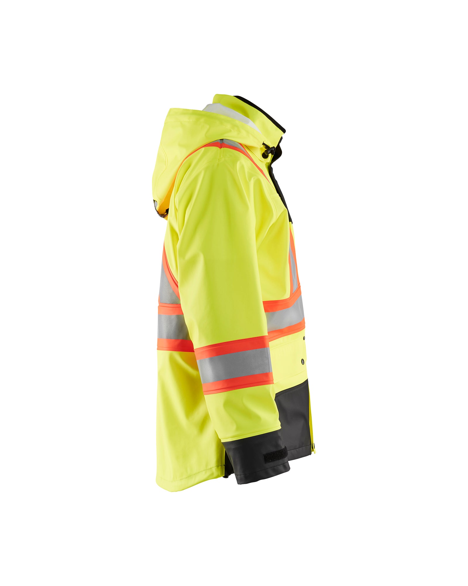 blaklader-hi-vis-veste-pluie-travail-jaune-fluo-noir-csa image 3