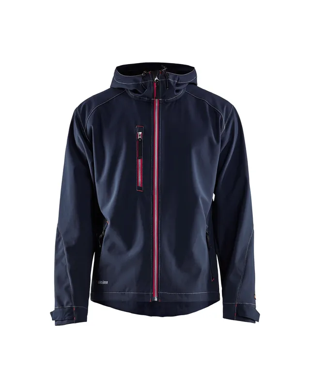 blaklader-kalispell-veste-softshell-bleu-marine-rouge image 1