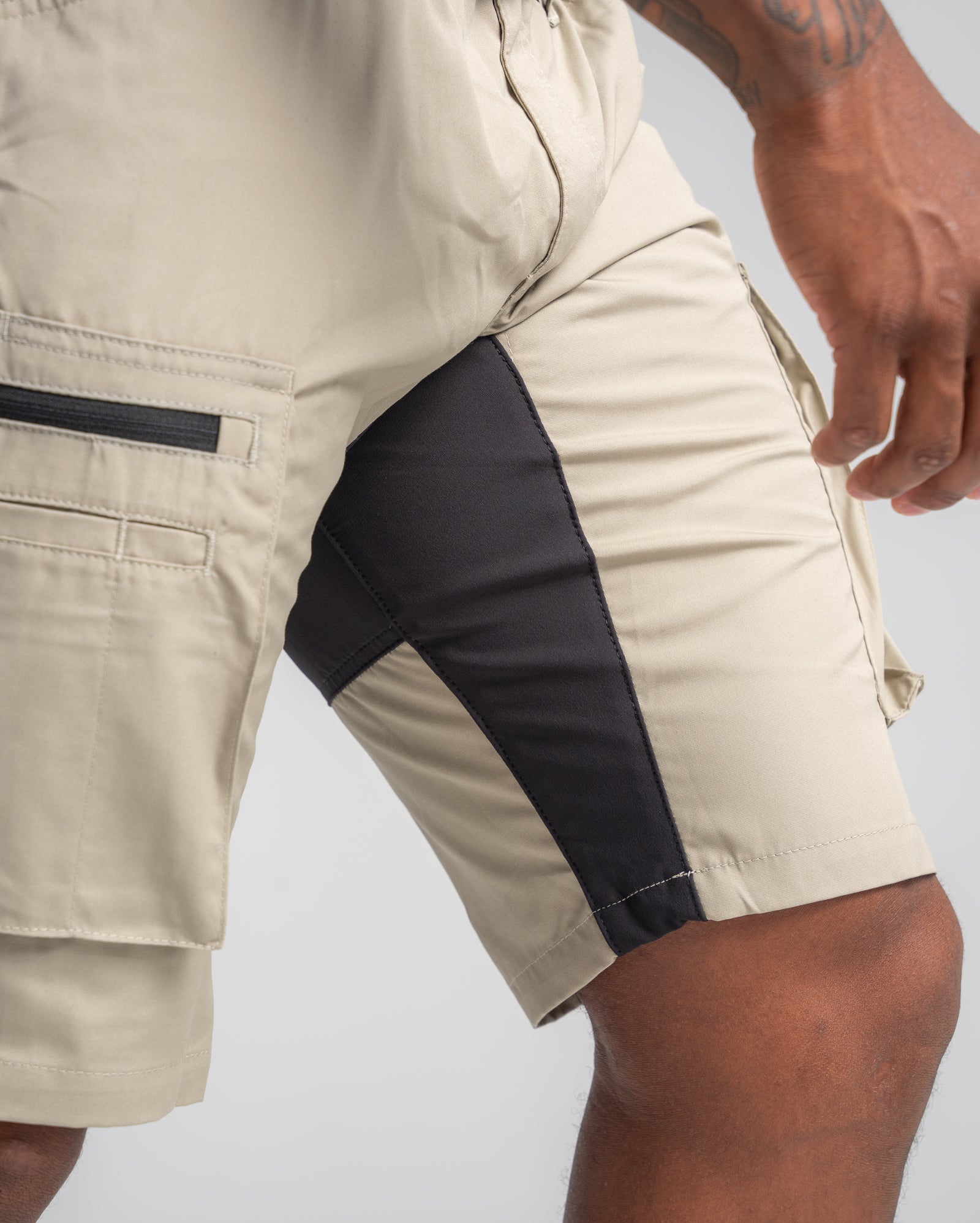 blaklader-stratus-lite-short-de-travail-olive-noir-stretch image 6
