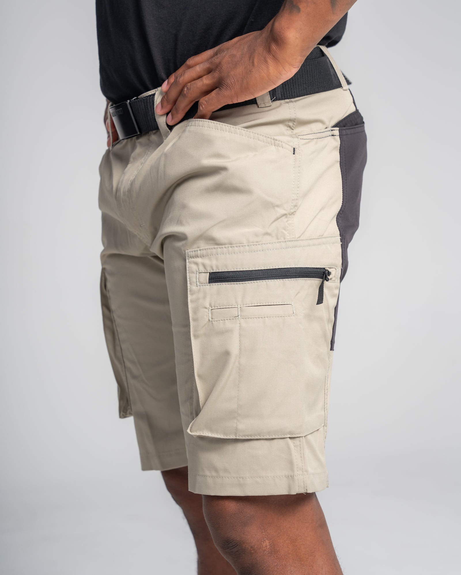 blaklader-stratus-lite-short-de-travail-olive-noir-stretch image 7