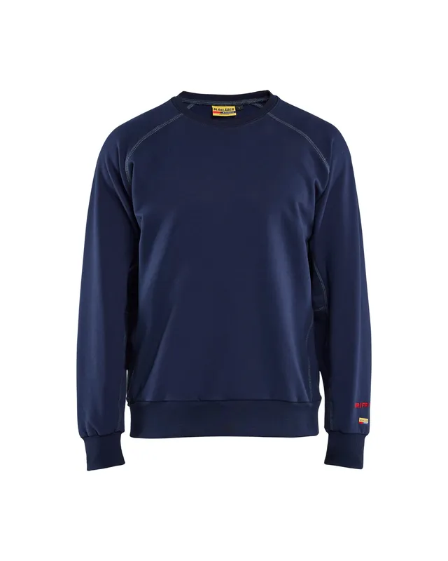 blaklader-flame-resistant-crewneck-sweat-bleu-marine image 1