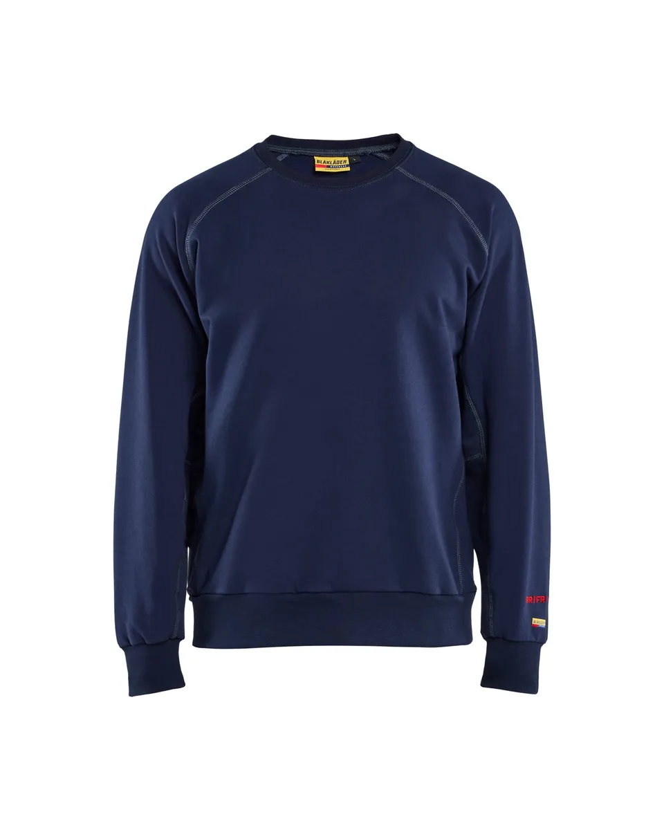 blaklader-flame-resistant-crewneck-sweat-bleu-marine image 1