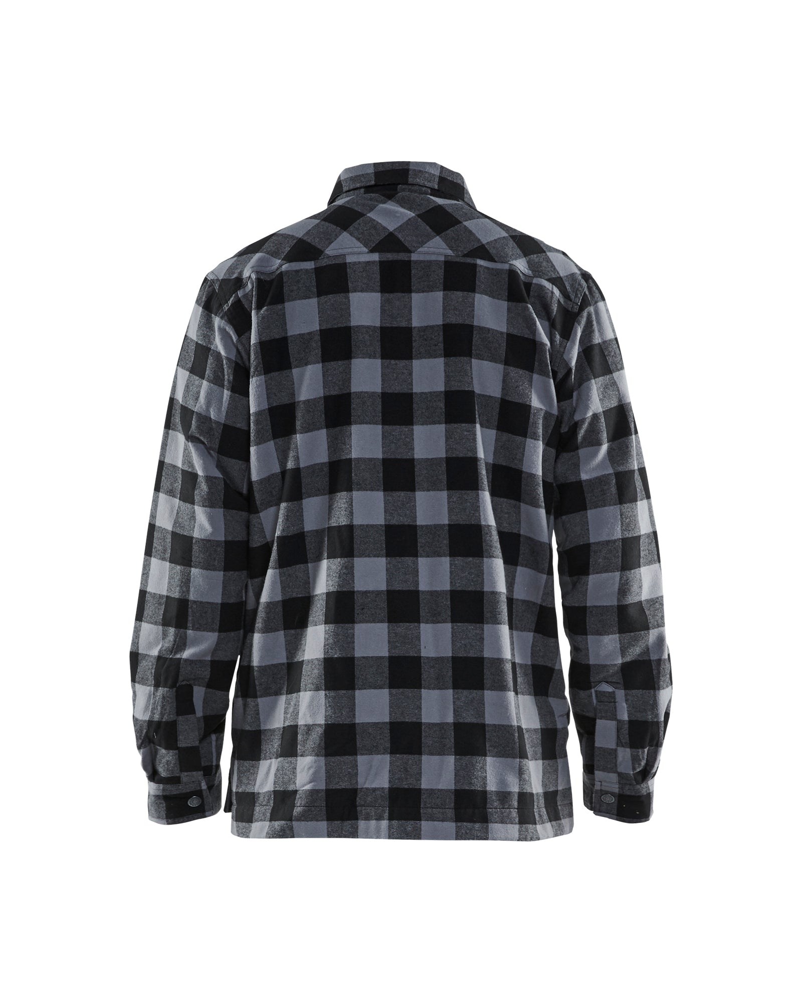 blaklader-shirts-chemise-flanelle-doubl-e-gris-noir image 2
