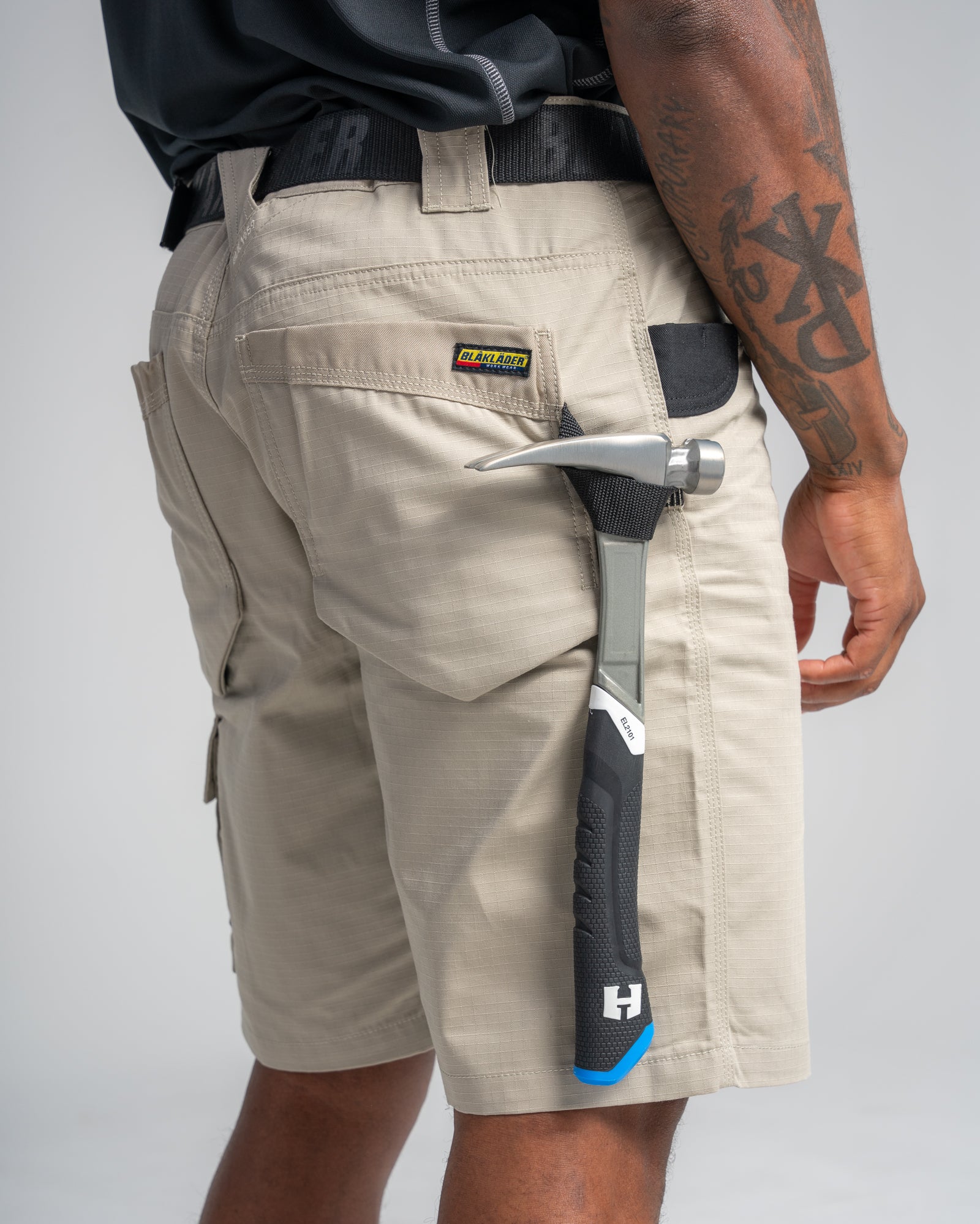 blaklader-ripstop-lite-short-travail-noir-homme image 7