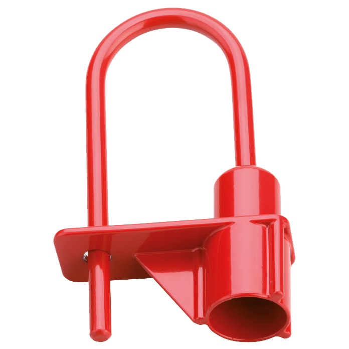 devismes-cadenas-pompier-triangle-anse-inox-rouge image 1