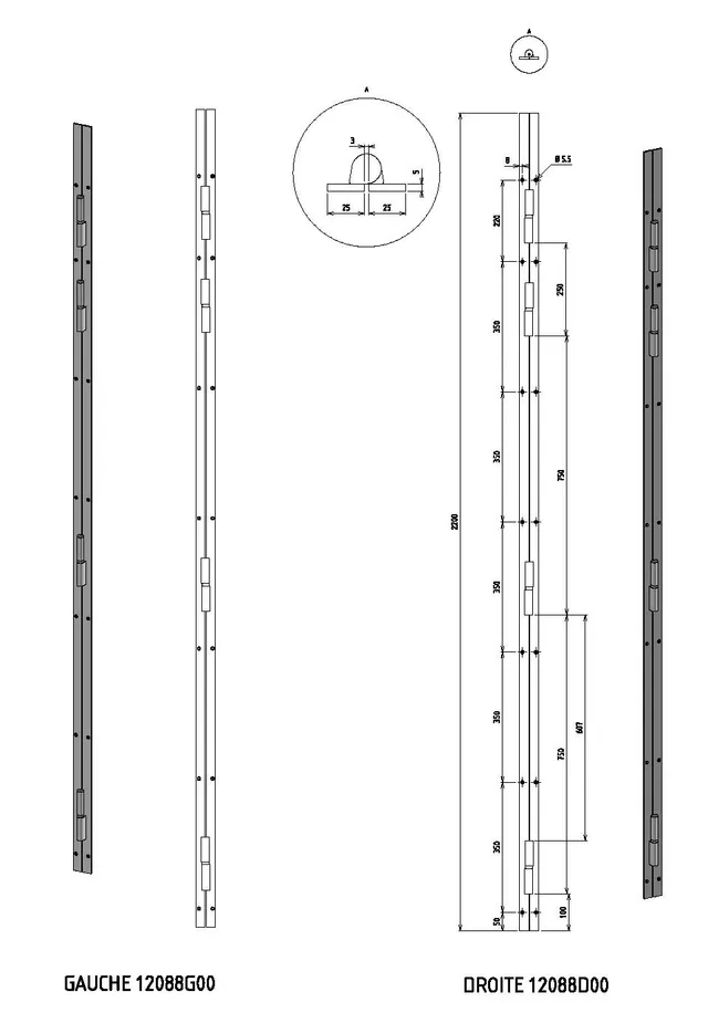 devismes-barre-de-pivotement-plate-2200-mm-acier-25-mm image 1