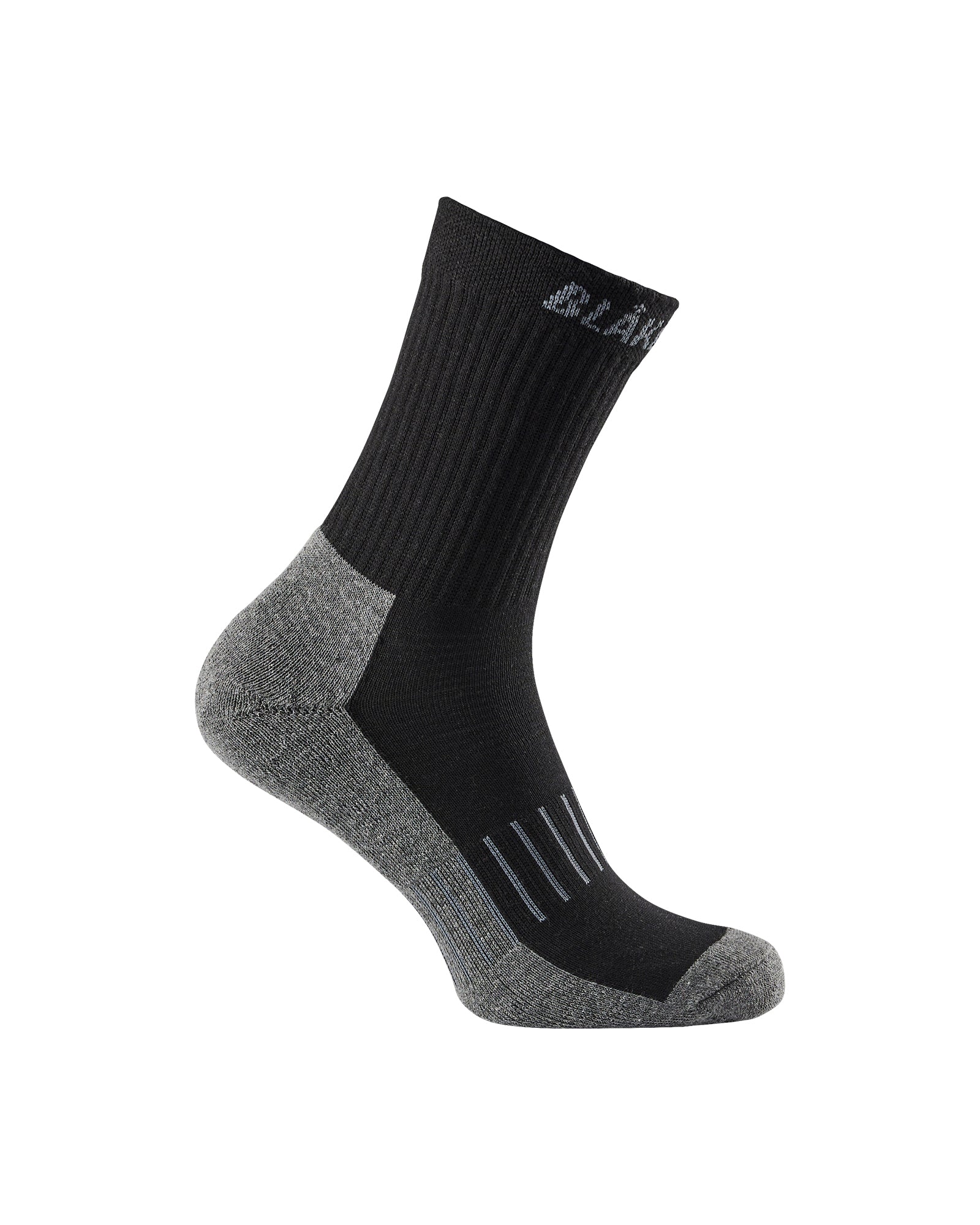 blaklader-socks-chaussettes-coton-noir-gris-lot-3-respirantes image 1