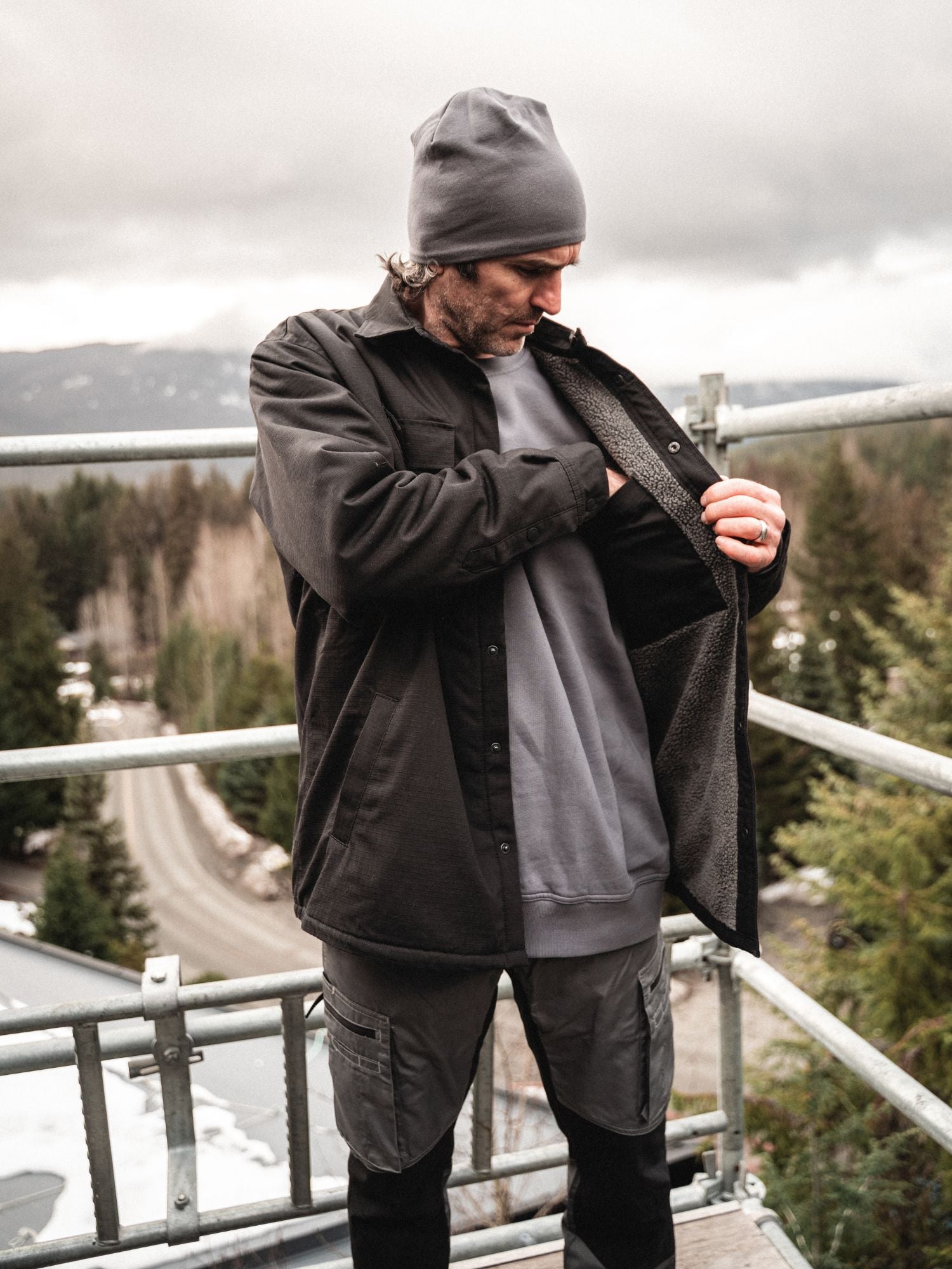 blaklader-ripstop-jacket-veste-travail-noire-doubl-e image 4