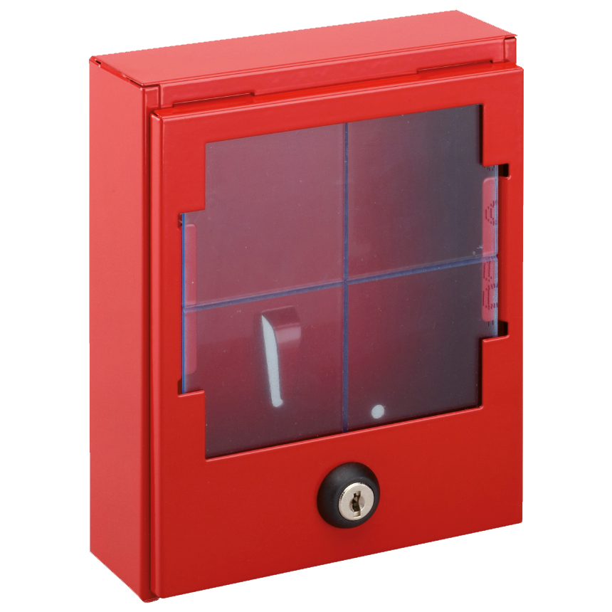 devismes-bo-te-cl-robinet-acier-rouge-172x138x50-h520 image 1