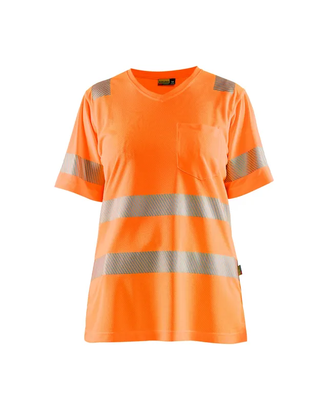 blaklader-hi-vis-t-shirt-haute-visibilit-orange-femme image 1