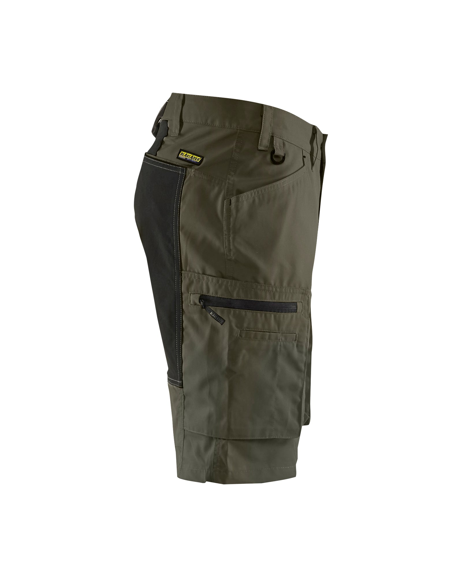 blaklader-stratus-lite-short-de-travail-olive-noir-stretch image 3