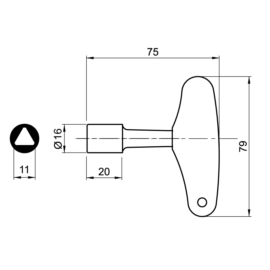devismes-r-seaux-cl-triangle-edf-11-mm-poign-e-bleue image 2