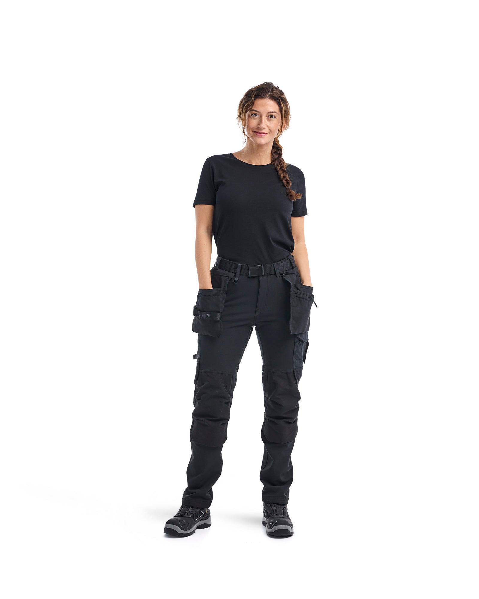 blaklader-blanks-t-shirt-travail-femme-noir-coton image 5