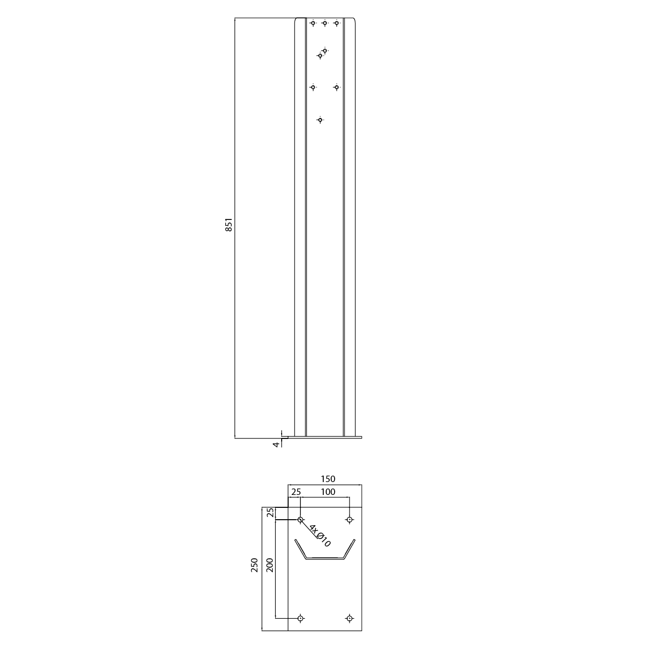 devismes-support-extincteur-acier-rouge-ral-3000 image 2