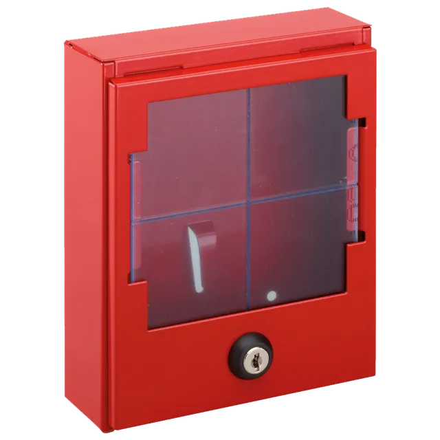 devismes-bo-te-cl-robinet-acier-rouge-172x138x50-h520 image 1