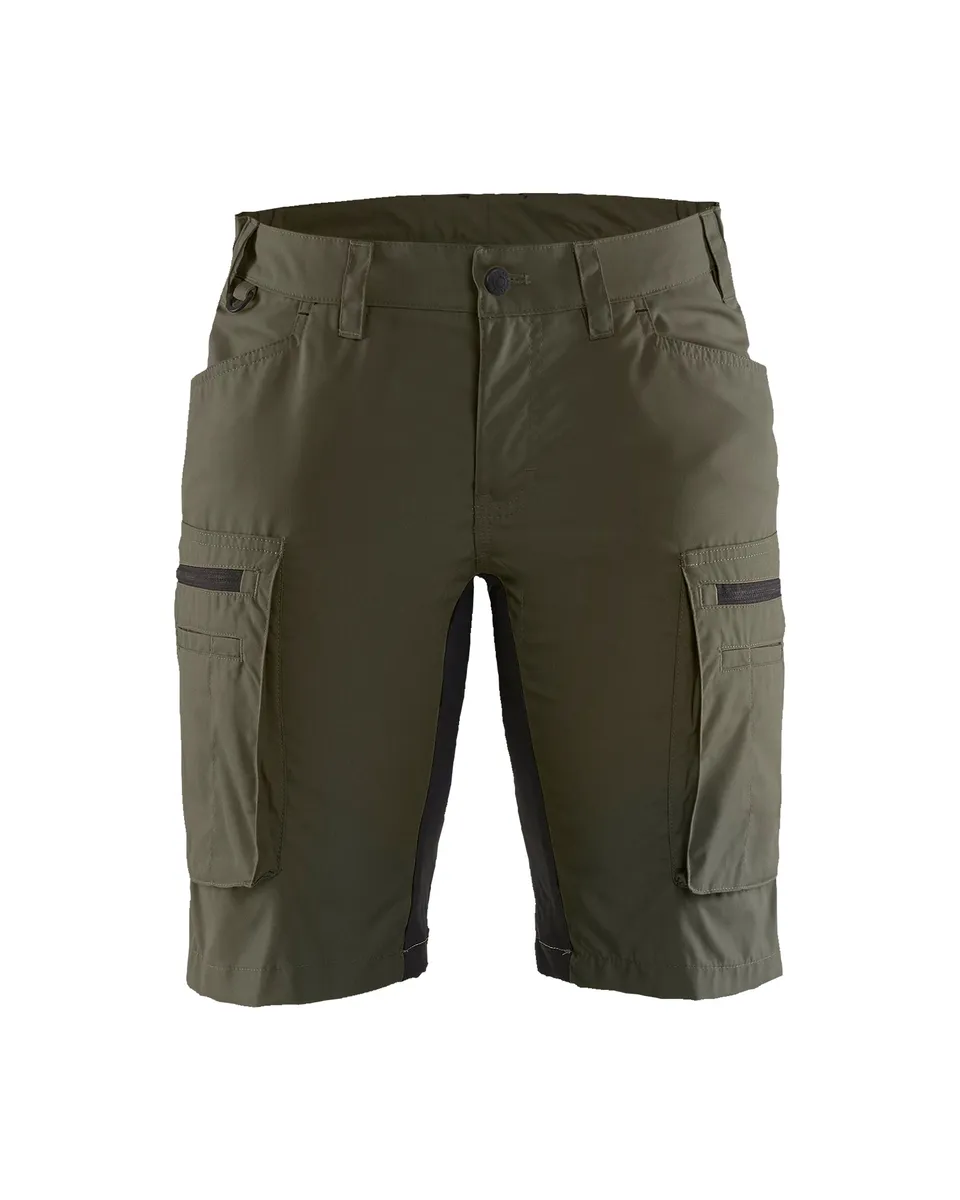 blaklader-stratus-lite-stretch-short-femme-vert-olive image 1