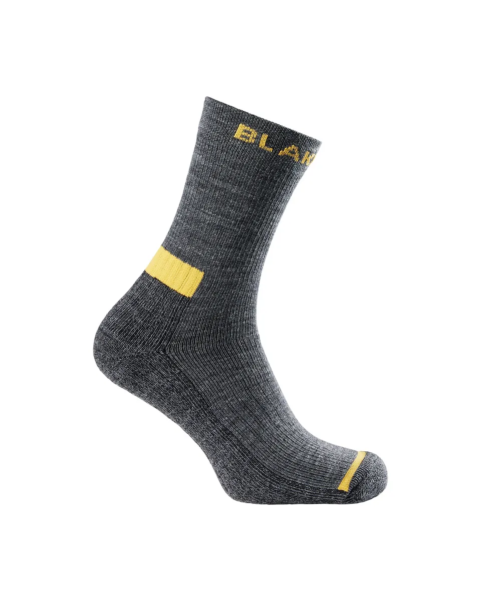 blaklader-wool-socks-chaussettes-laine-noir-m-lang-chaud image 1