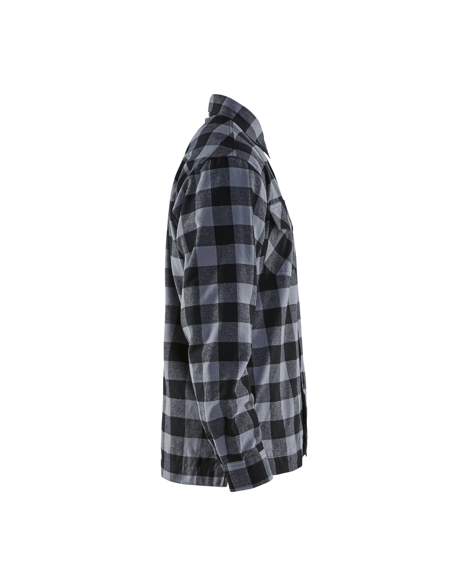 blaklader-shirts-chemise-flanelle-doubl-e-gris-noir image 3