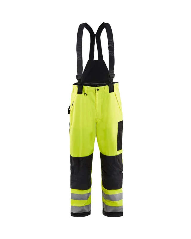 blaklader-hi-vis-shell-suspender-pantalon-jaune-noir image 1
