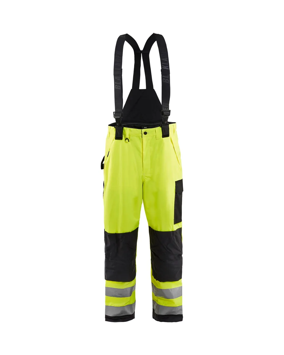 blaklader-hi-vis-shell-suspender-pantalon-jaune-noir image 1