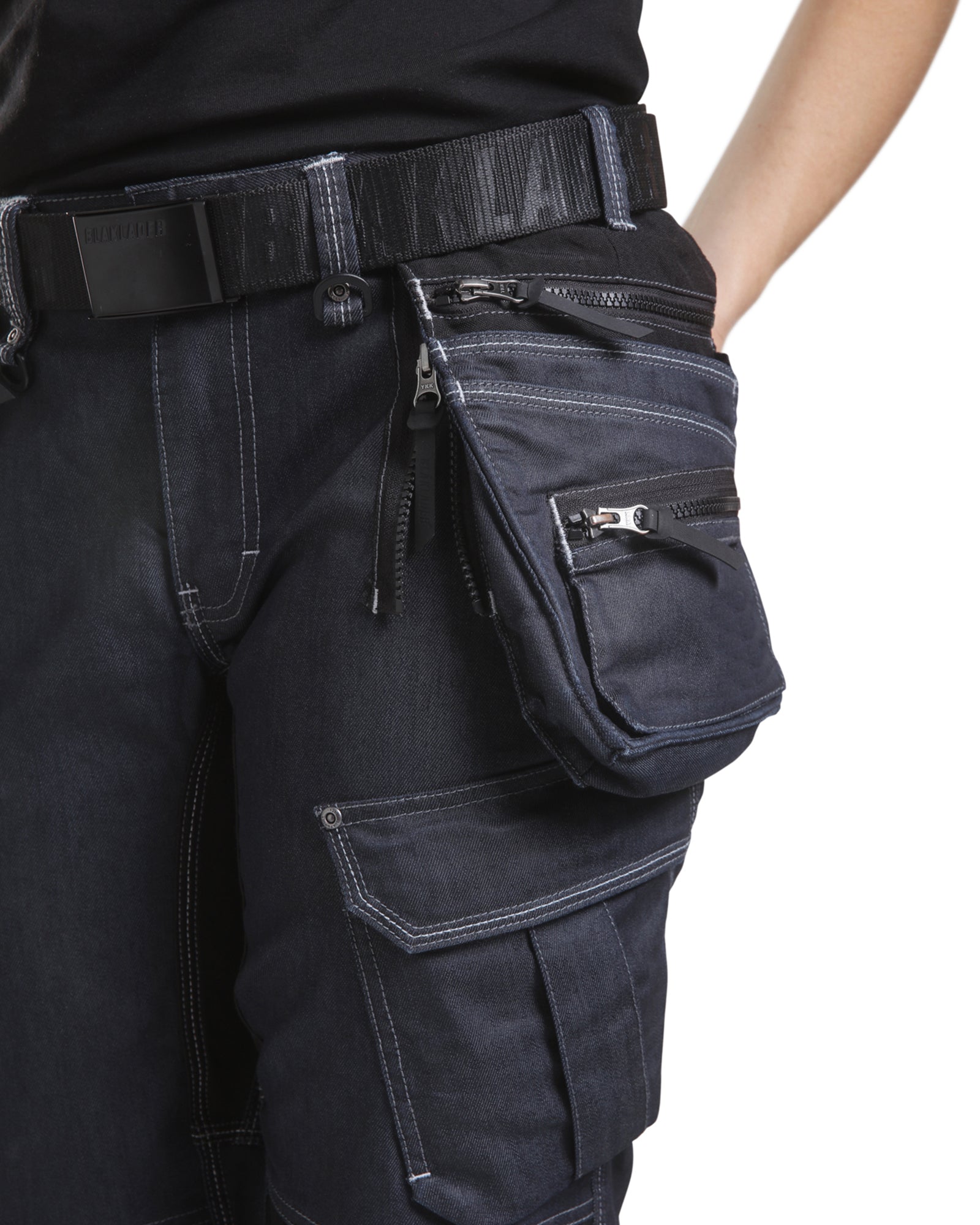 blaklader-surge-max-pantalon-travail-femme-bleu-marine-noir-canvas image 8