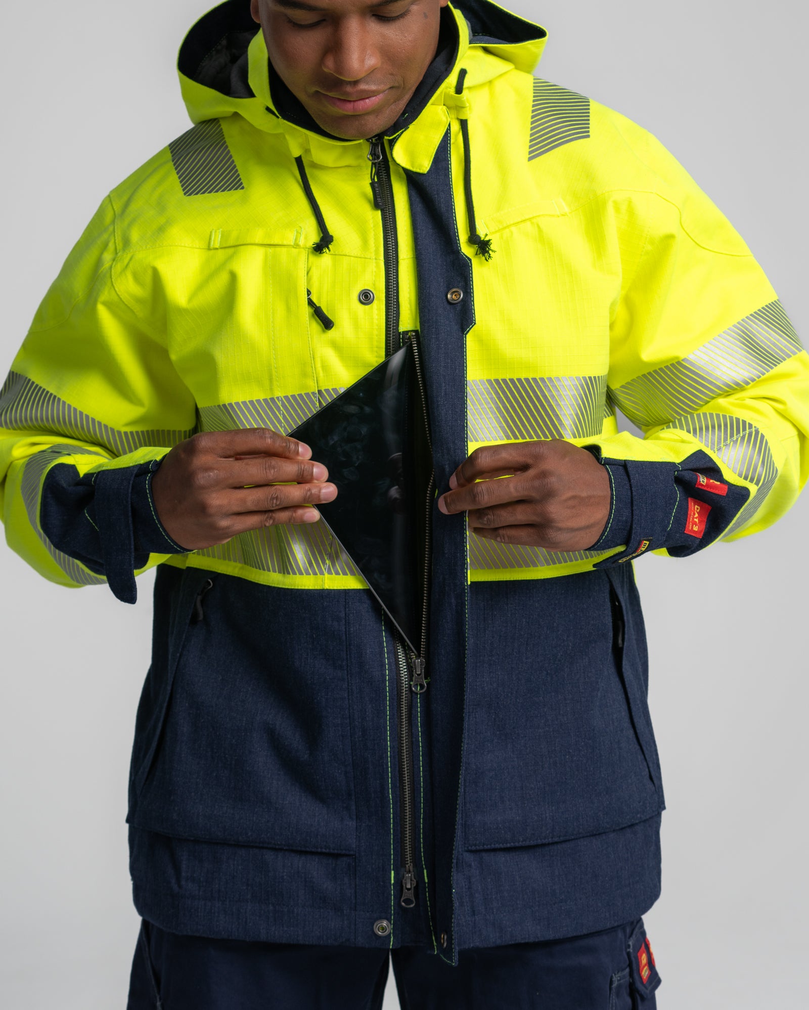 blaklader-shell-veste-haute-visibilit-ignifug-e-jaune image 8